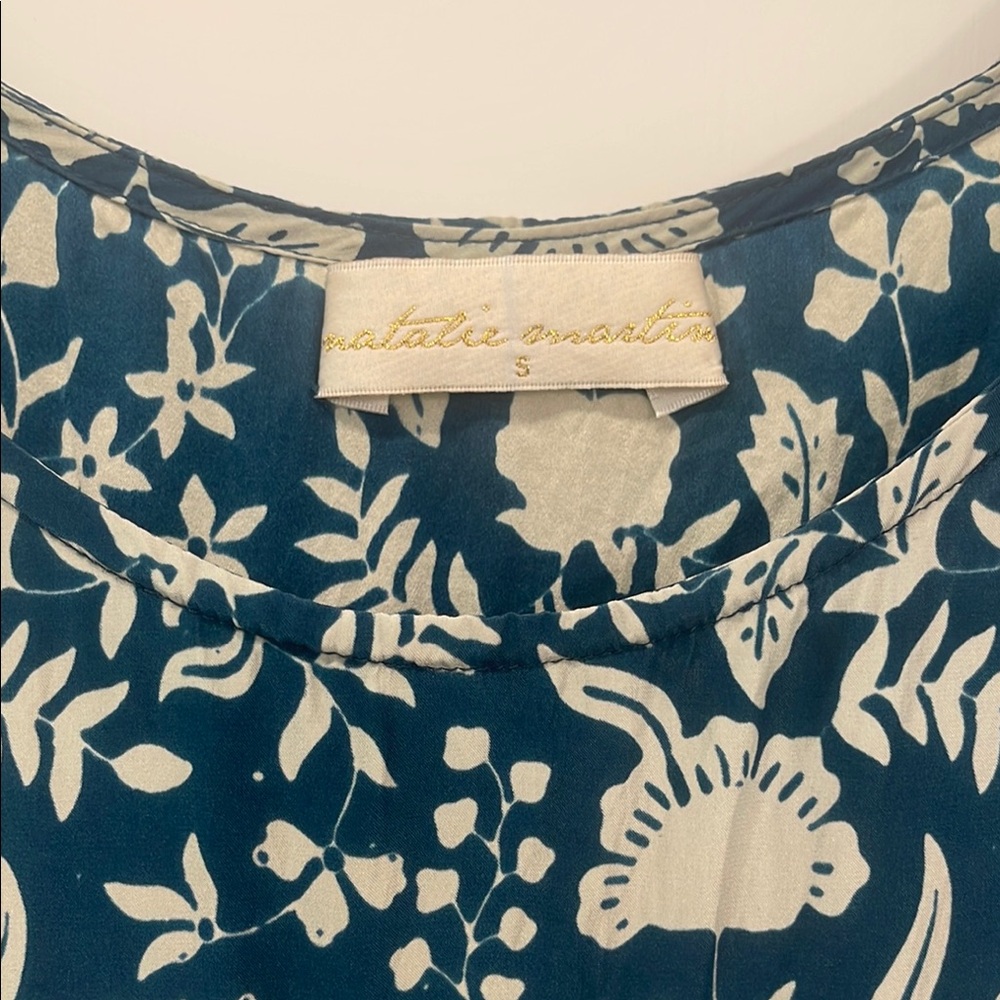 Natalie Martin Blue and White Floral Dress